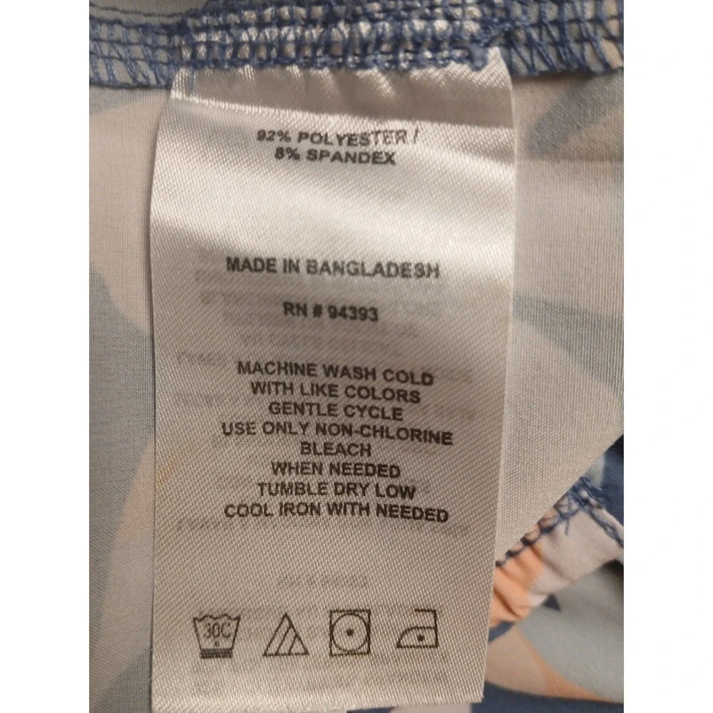 44° North Stretch Men's Size 1X Floral Print Omni Shade Shorts‎ #505C